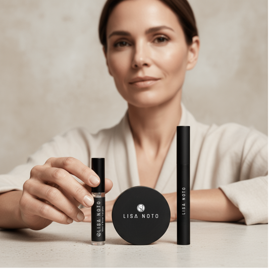 Natural luminous makeup using Lisa Noto trio for a healthy glow complexion