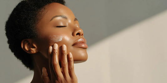 A Simplified Holistic Ritual for Radiant skin with a woman applying natural cream on skin