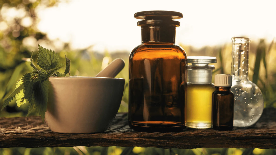 natural medicine cabinet at home