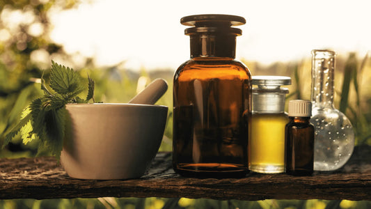 natural medicine cabinet at home