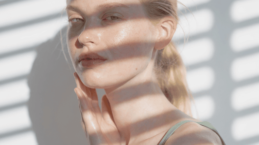 Serene facial mist ritual with morning light