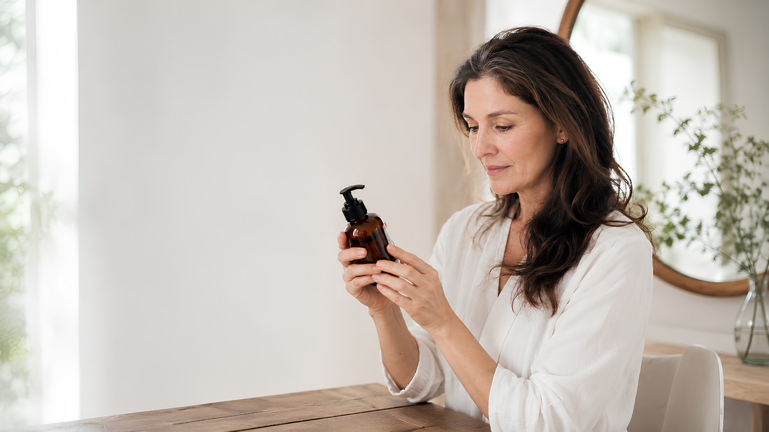 Serene Skincare Moment by the window