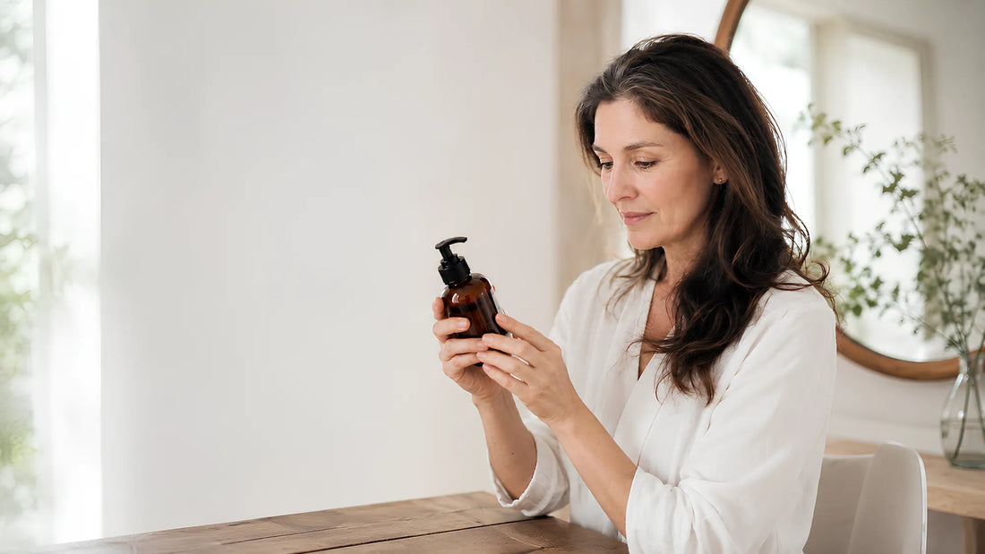 Serene Skincare Moment by the window
