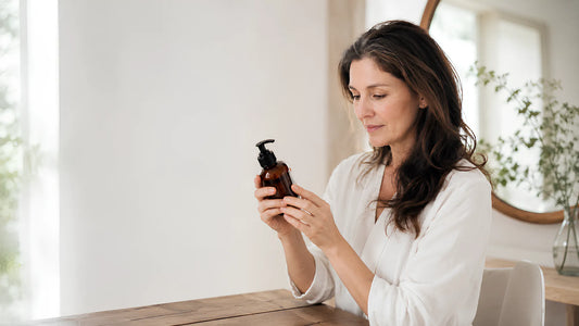 Serene Skincare Moment by the window