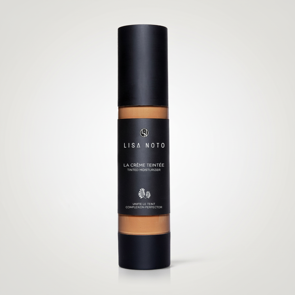 the Botanical-Infused Tinted Moisturizer; Skin looks dewy and fresh and feels hydrated.