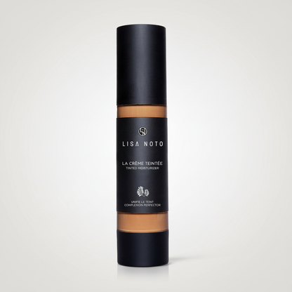 the Botanical-Infused Tinted Moisturizer; Skin looks dewy and fresh and feels hydrated.