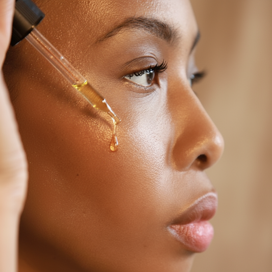 Flacon d’huile de moringa pure et biologique LISA NOTO, soin naturel hydratant et anti-âge pour peaux matures et sensibles.