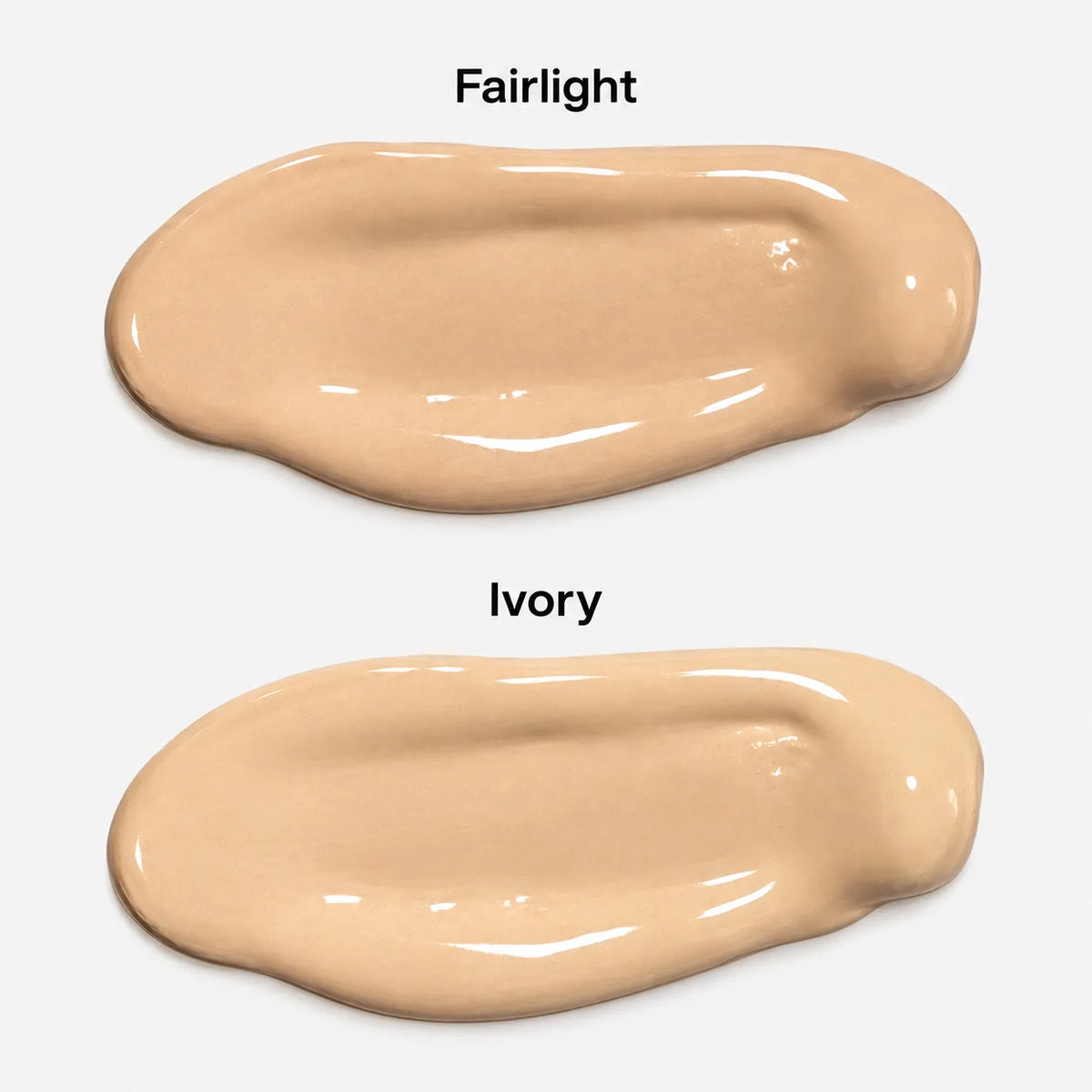 Lisa Noto Tinted Botanical Moisturizer swatches in Fairlight and Ivory
