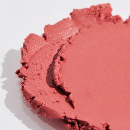 Close-up creamy texture of Lisa Noto Natural Radiance Stick — hydrating organic formula in rose shade